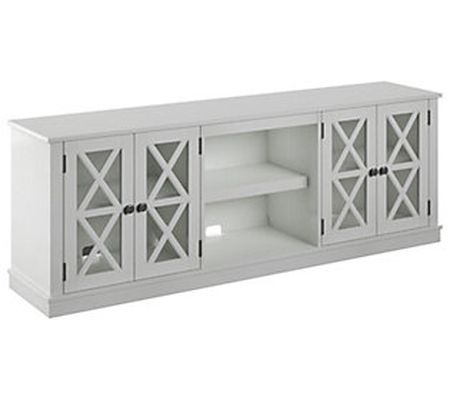 Twin Star Home TV Stand with Farmhouse Doors