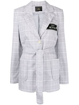 TWINSET Actitude check belted blazer - 6706 GREY