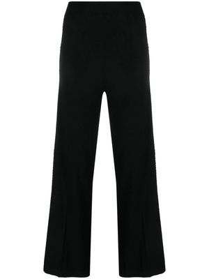 TWINSET appliqué-detail fine-knit leggings - Black
