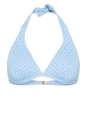 TWINSET broderie-anglaise bikini top - Blue