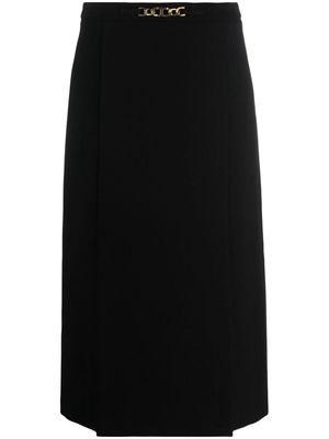TWINSET chain-link detail pencil skirt - Black