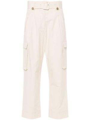 TWINSET cotton cargo pants - Neutrals