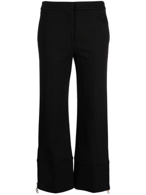 TWINSET cropped flared trousers - Black