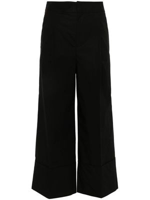 TWINSET cropped straight trousers - Black