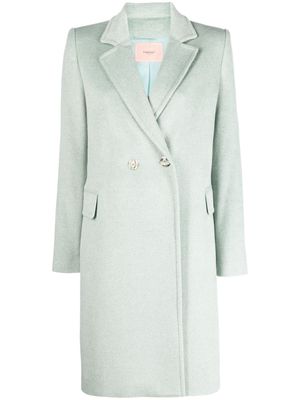 TWINSET double-breasted midi coat - Green