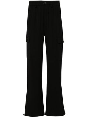 TWINSET drawstring-cuffs cargo trousers - Black