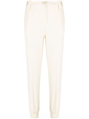 TWINSET elasticated-cuff tapered trousers - Neutrals