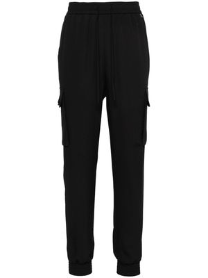 TWINSET elasticated-waistband trousers - Black