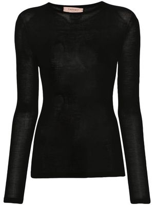 TWINSET fine-knit silk jumper - Black