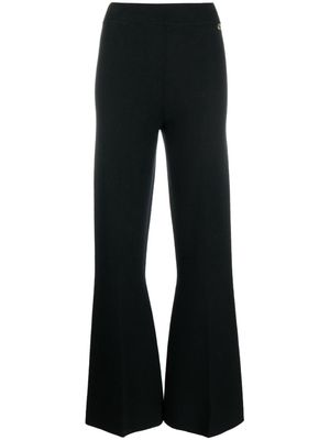 TWINSET flared knitted trousers - Black