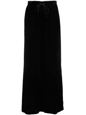TWINSET flared velvet trousers - Black