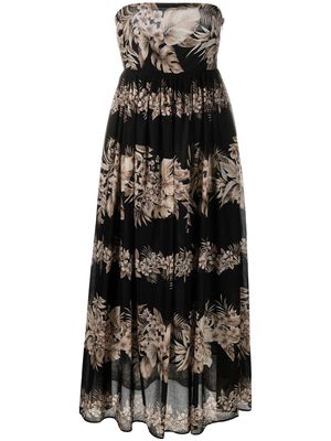 TWINSET floral-print maxi dress - Black