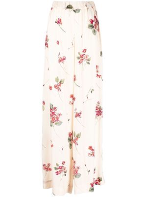 TWINSET floral-print palazzo trousers - Neutrals
