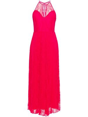 TWINSET halterneck lace gown - Pink