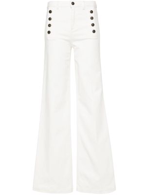 TWINSET high-rise flared jeans - White