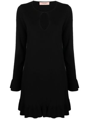 TWINSET keyhole knitted dress - Black