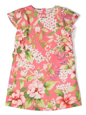 TWINSET Kids all-over floral print dress - Pink