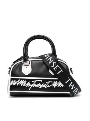 TWINSET Kids logo-print shoulder bag - Black