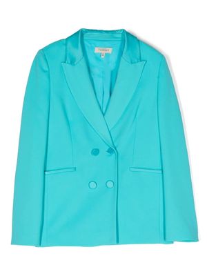 TWINSET Kids peak-lapels double-breasted blazer - Blue