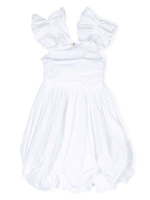 TWINSET Kids puff-skirt sleeveless dress - White