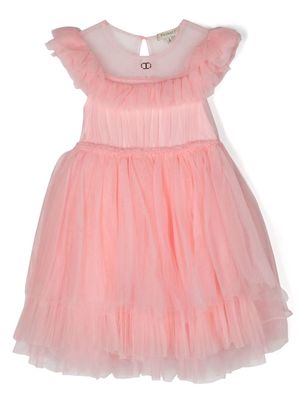 TWINSET Kids tulle-overlay dress - Pink