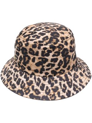 TWINSET leopard-print bucket hat - Brown