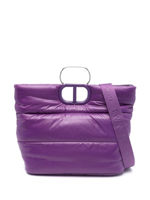 TWINSET Lila Ski quilted tote bag - Purple