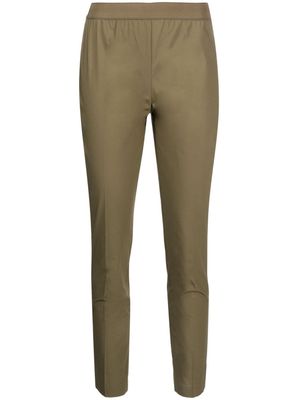 TWINSET logo-plaque detail trousers - Green