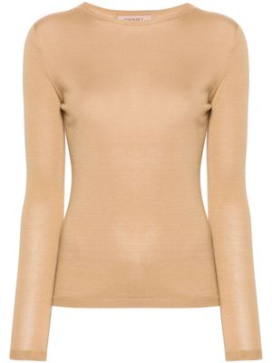 TWINSET long-sleeve silk jumper - Neutrals