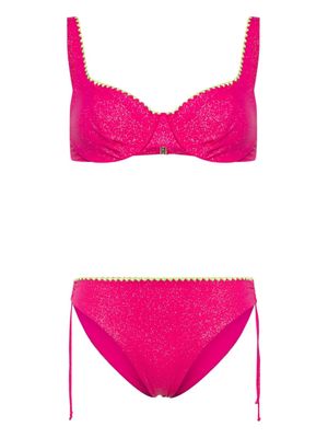 TWINSET lurex bikini set - Pink