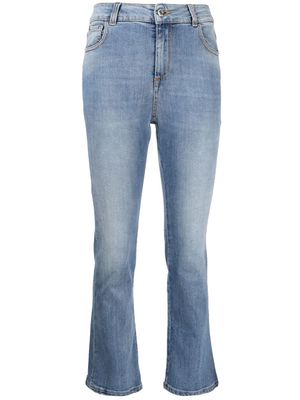 TWINSET mid-rise flared jeans - Blue