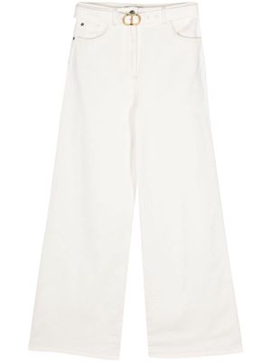 TWINSET mid-rise wide-leg jeans - White