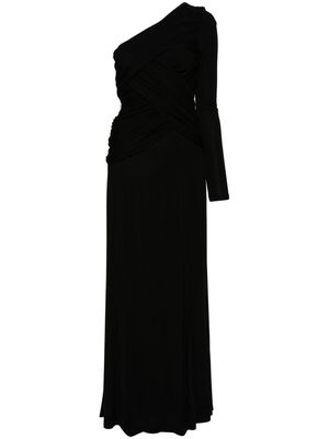 TWINSET one-shoulder drapped dress - Black