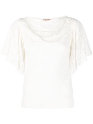 TWINSET Oval T knitted top - Neutrals