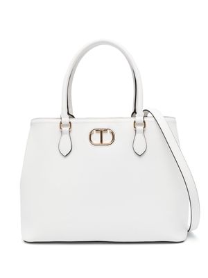 TWINSET Oval T tote bag - White
