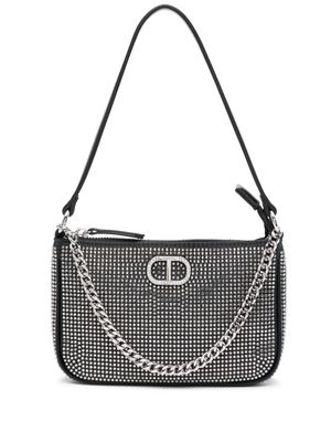 TWINSET Petite crystal-embellished shoulder bag - Black