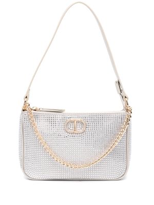 TWINSET Petite crystal-embellished shoulder bag - Silver