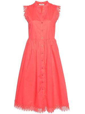 TWINSET poplin midi dress - Pink