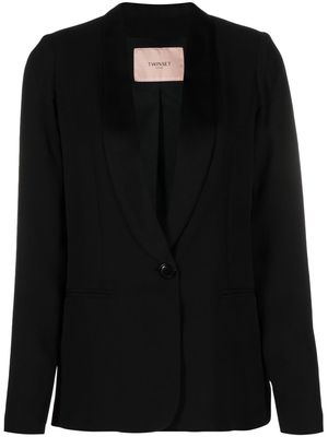 TWINSET shawl-lapel single-breasted blazer - Black
