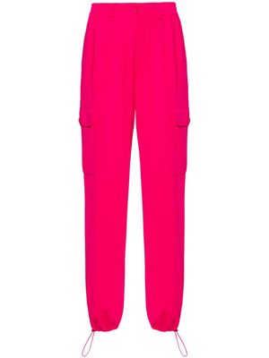 TWINSET straight-leg crepe cargo trousers - Pink