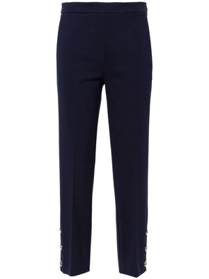 TWINSET straight-leg cropped trousers - Blue