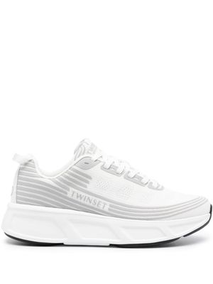 TWINSET Striped Fessura sneakers - White