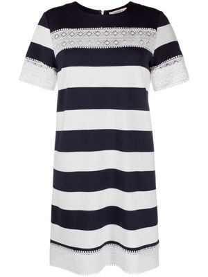 TWINSET striped mini dress - White