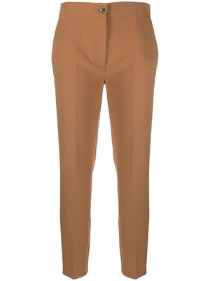 TWINSET tailored slim-cut cigarette trousers - Brown