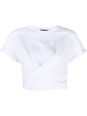 TWINSET tie-front cotton T-shirt - White