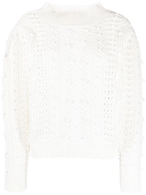 TWINSET Twinset embroidered jumper - White