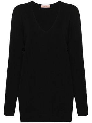 TWINSET V-neck fine-knit jumper - Black