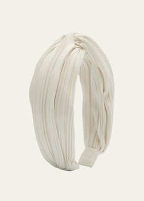 Twisted Plisse Silk Headband