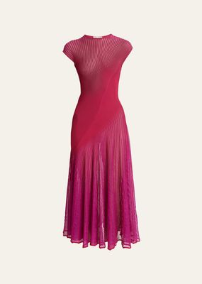 Twisted Sheer Midi Dress