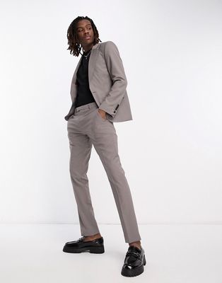 Twisted Tailor buscot suit pants in mink gray-Neutral